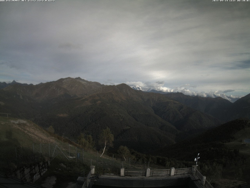 time-lapse frame, Bielmonte M. Marca vista M. Rosa e Valsessera webcam