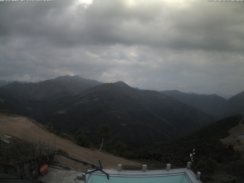 time-lapse frame, Bielmonte M. Marca vista M. Rosa e Valsessera webcam