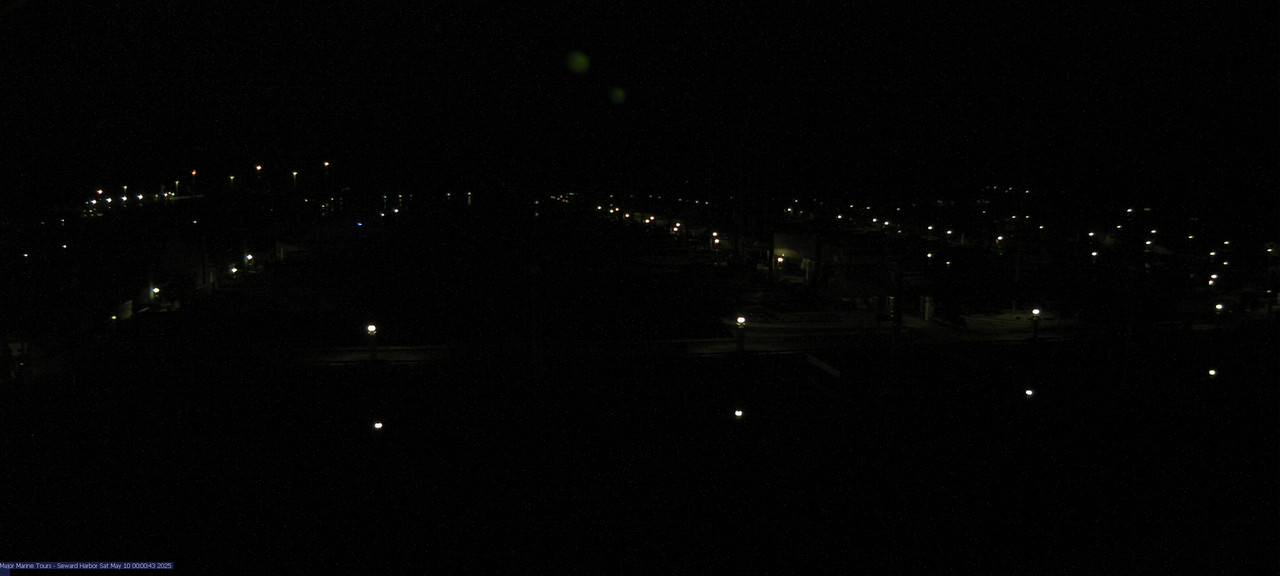 time-lapse frame, Seward Harbor webcam