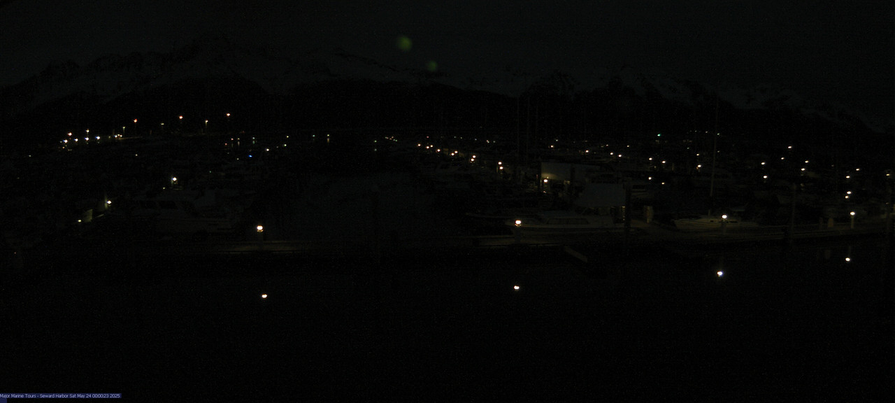 time-lapse frame, Seward Harbor webcam