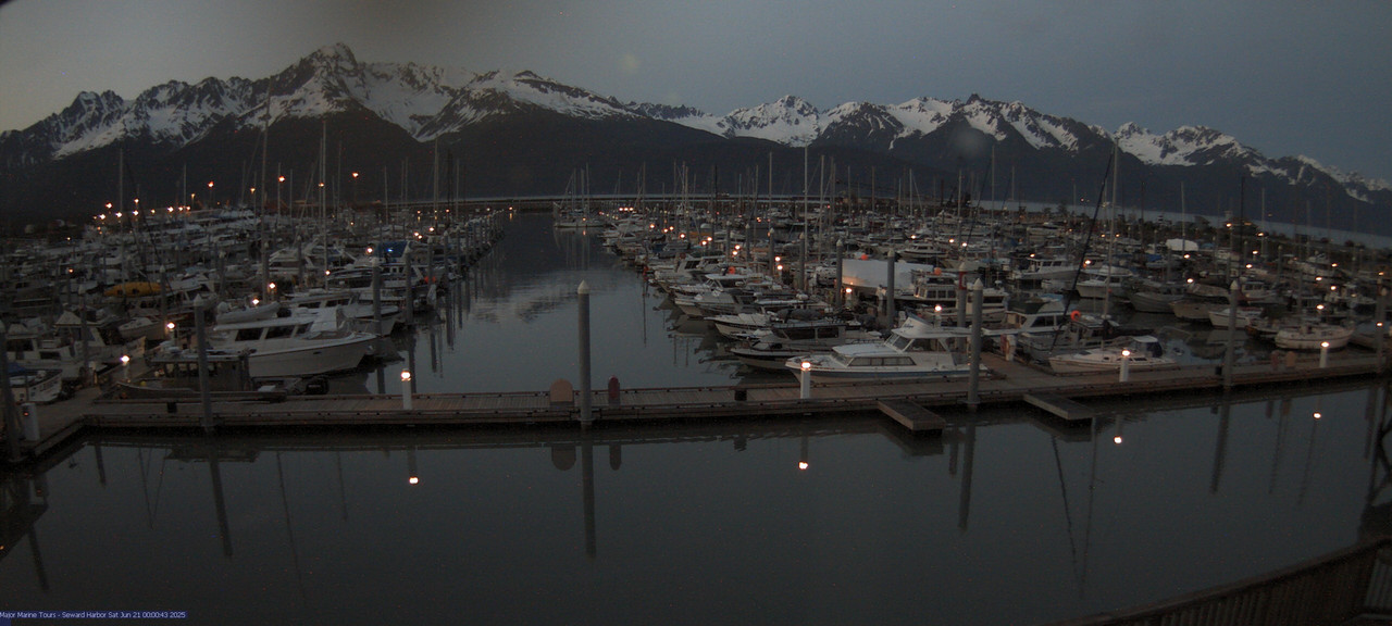 time-lapse frame, Seward Harbor webcam