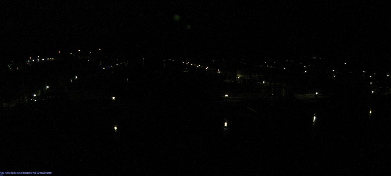 time-lapse frame, Seward Harbor webcam