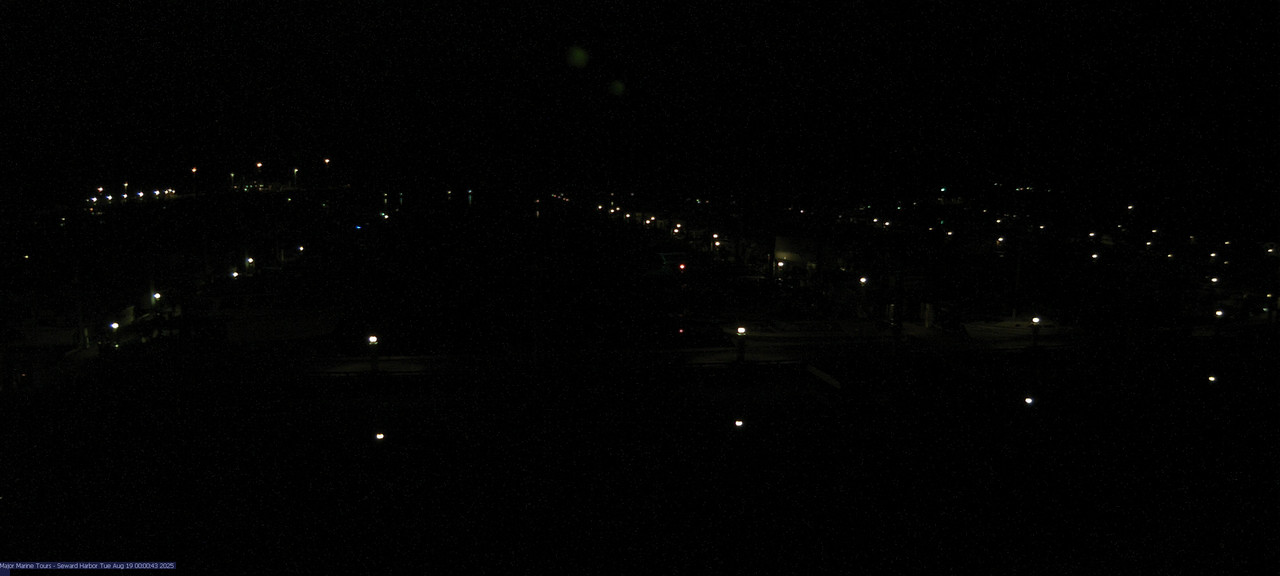 time-lapse frame, Seward Harbor webcam