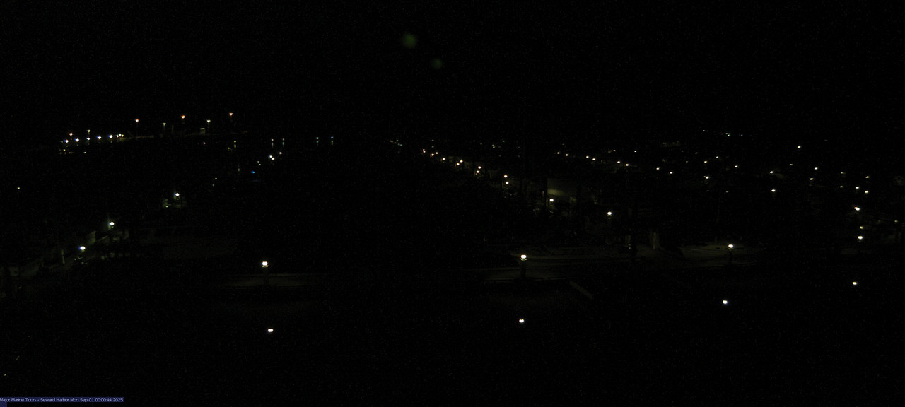 time-lapse frame, Seward Harbor webcam