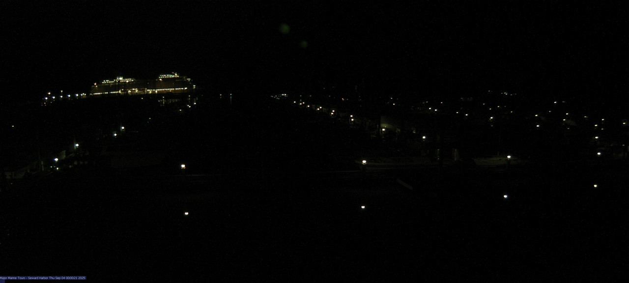 time-lapse frame, Seward Harbor webcam