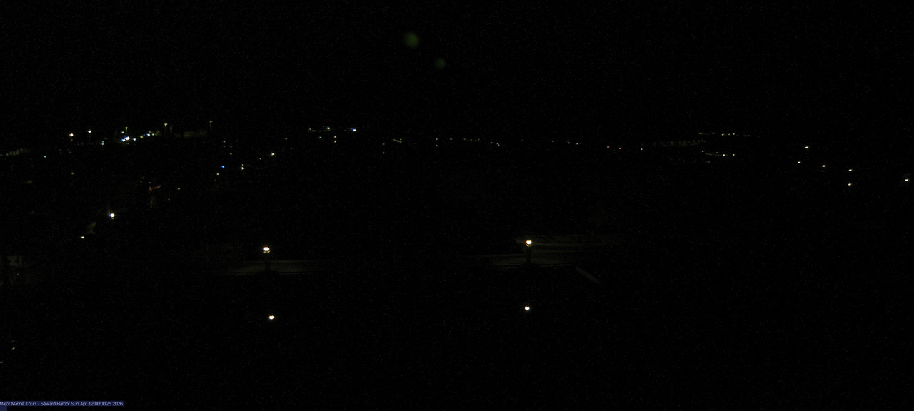 time-lapse frame, Seward Harbor webcam