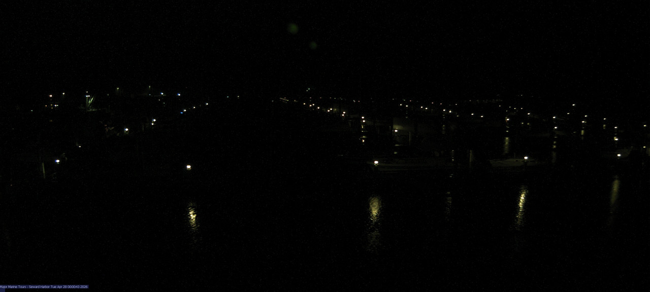 time-lapse frame, Seward Harbor webcam