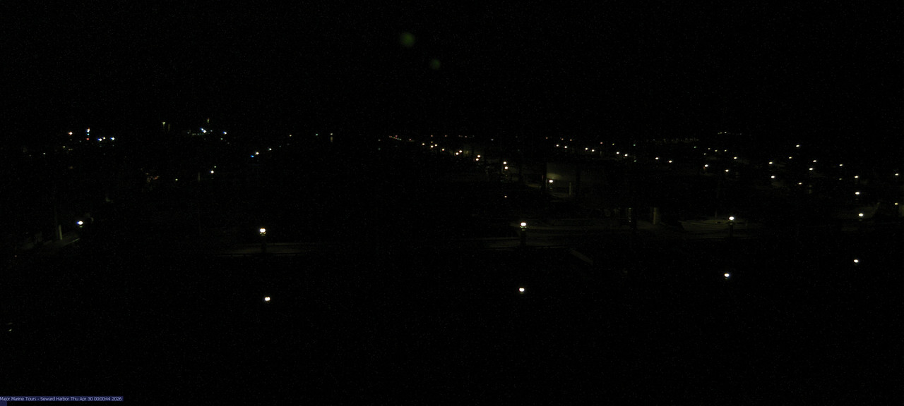 time-lapse frame, Seward Harbor webcam