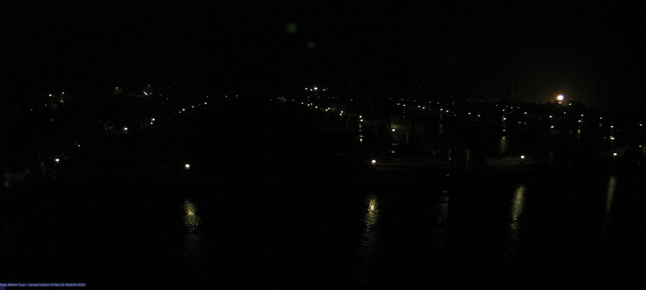 time-lapse frame, Seward Harbor webcam