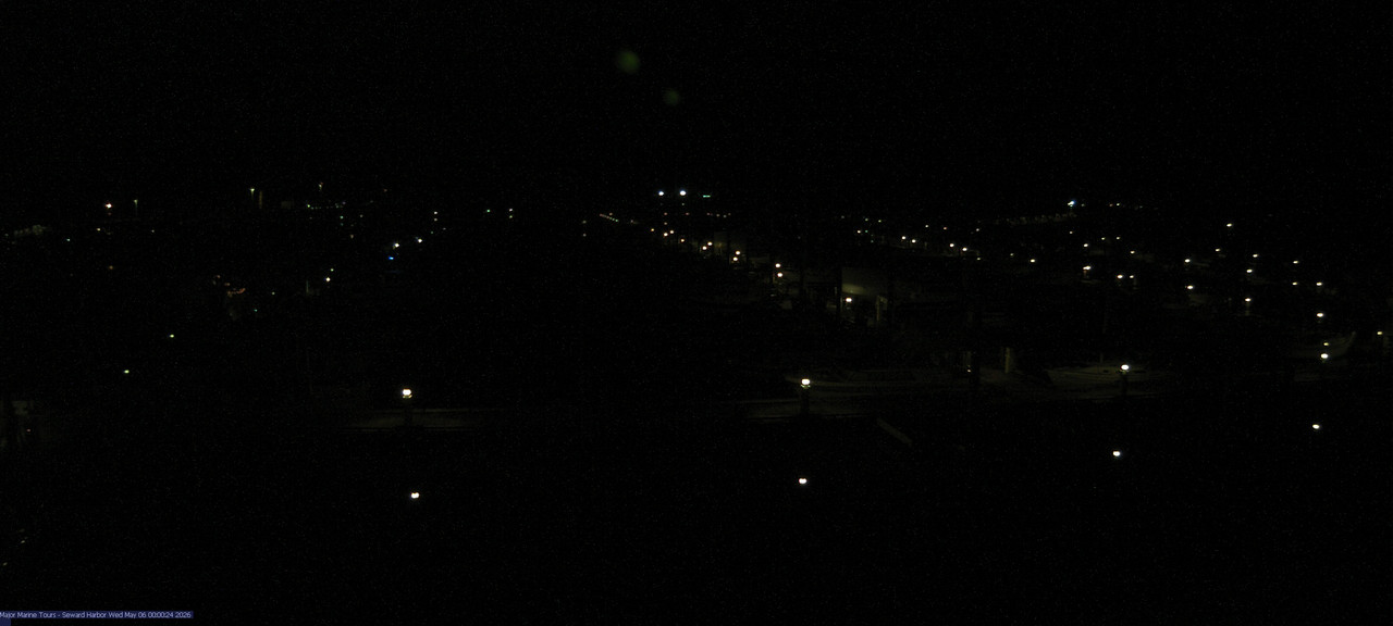 time-lapse frame, Seward Harbor webcam