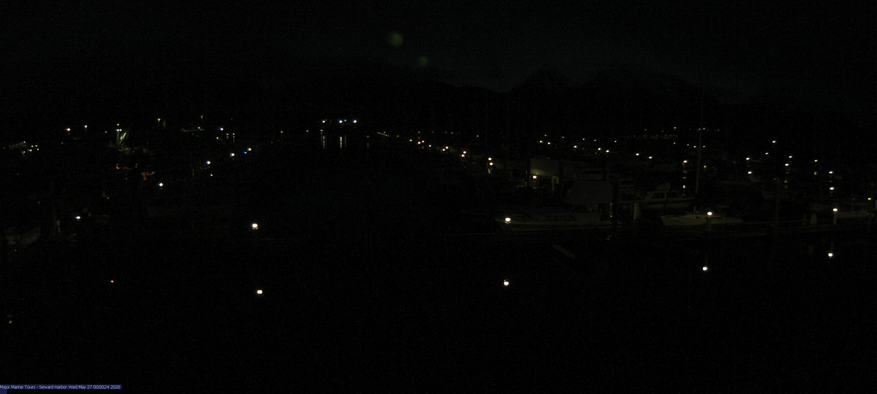 time-lapse frame, Seward Harbor webcam