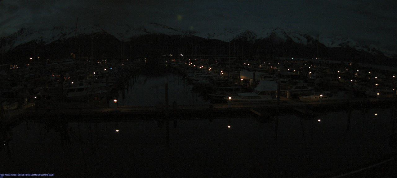 time-lapse frame, Seward Harbor webcam