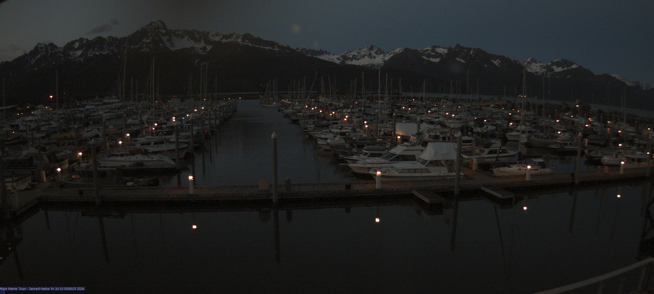 time-lapse frame, Seward Harbor webcam
