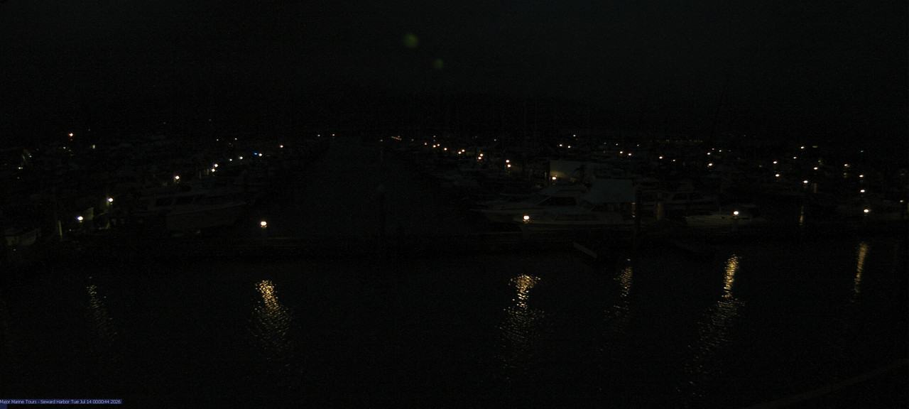 time-lapse frame, Seward Harbor webcam