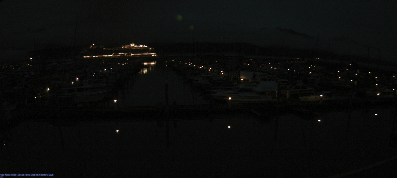 time-lapse frame, Seward Harbor webcam