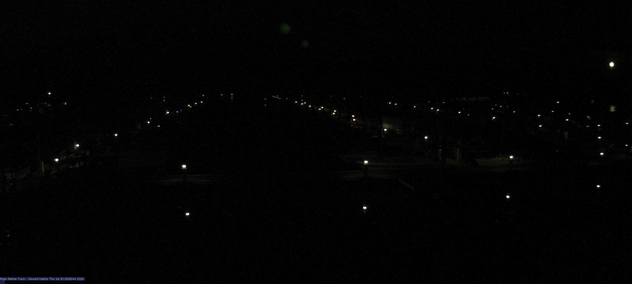 time-lapse frame, Seward Harbor webcam