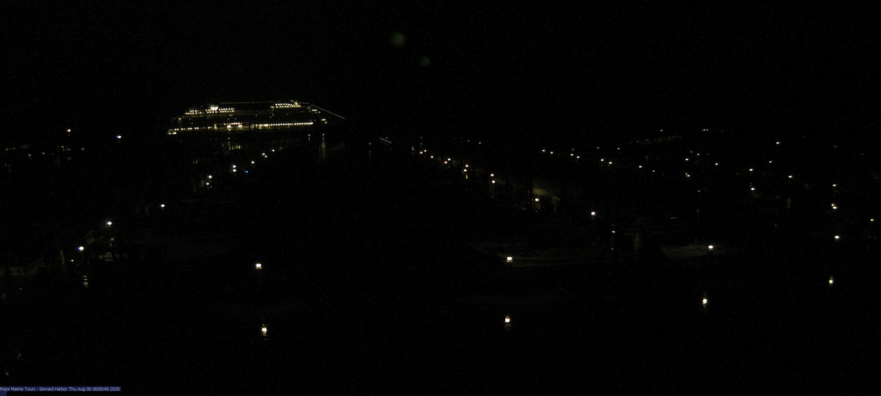 time-lapse frame, Seward Harbor webcam