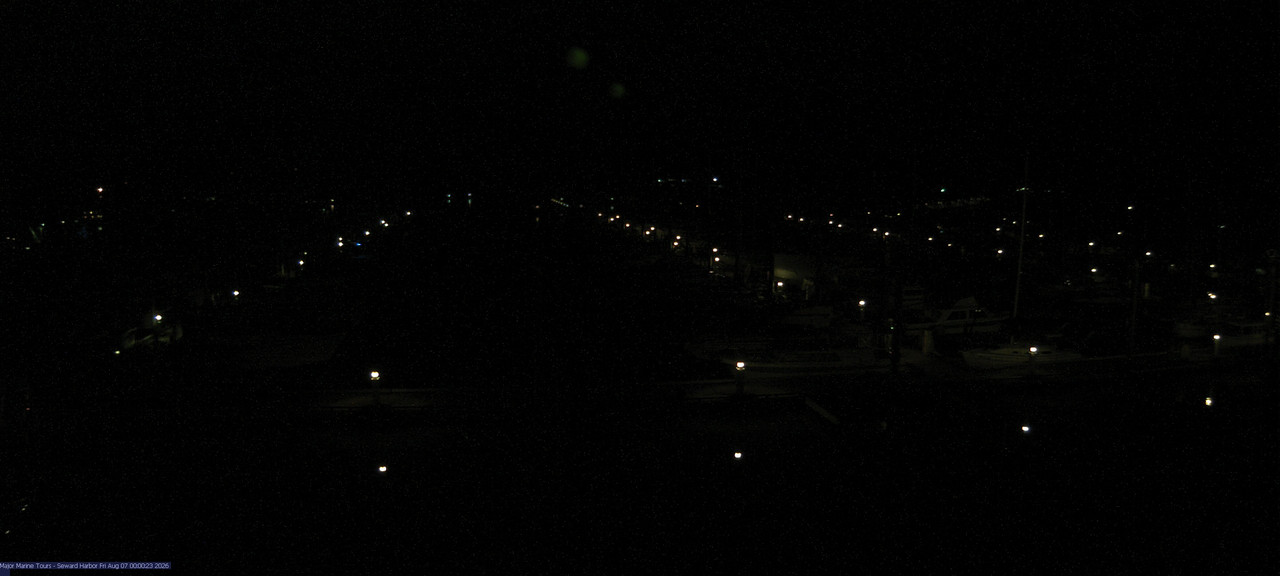 time-lapse frame, Seward Harbor webcam