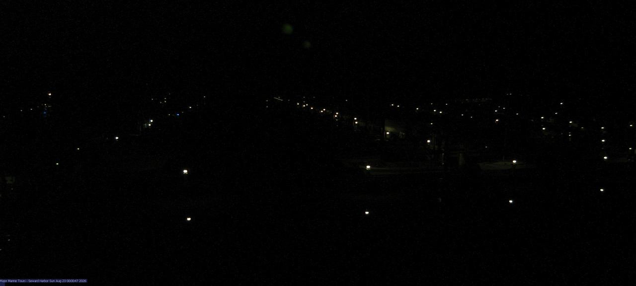 time-lapse frame, Seward Harbor webcam