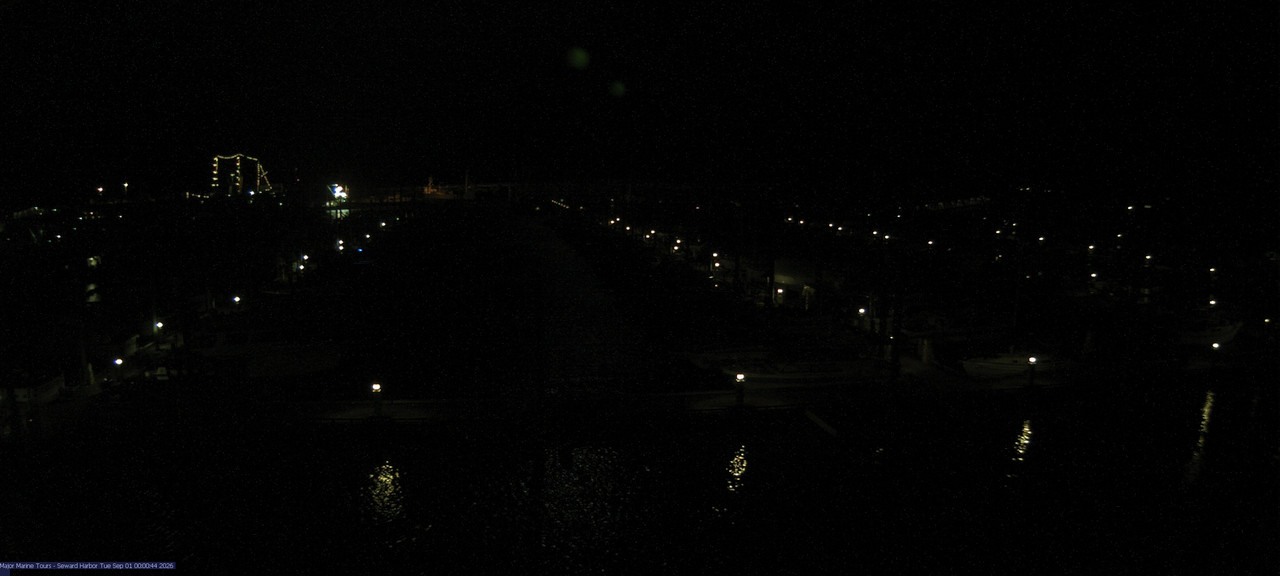 time-lapse frame, Seward Harbor webcam