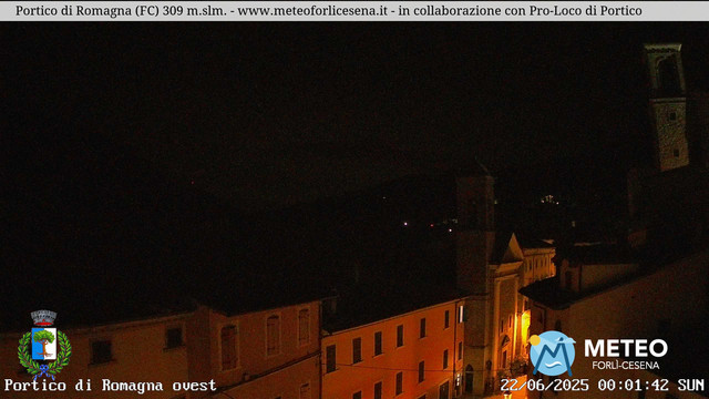 time-lapse frame, Portico di Romagna webcam