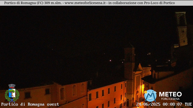 time-lapse frame, Portico di Romagna webcam