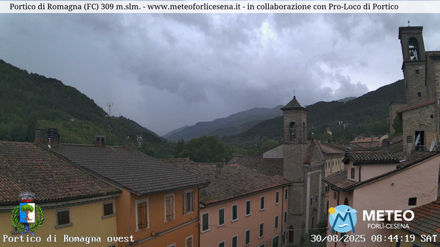 time-lapse frame, Portico di Romagna webcam