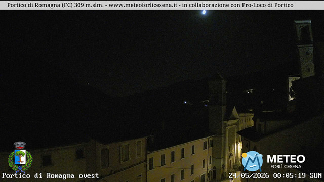 time-lapse frame, Portico di Romagna webcam