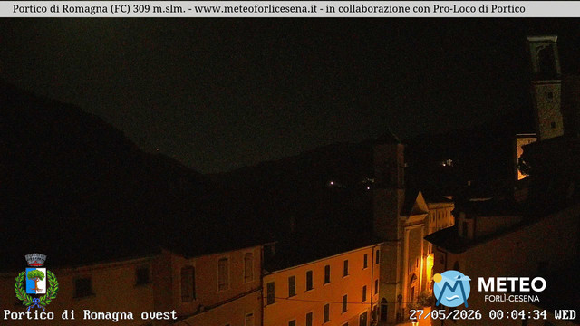 time-lapse frame, Portico di Romagna webcam