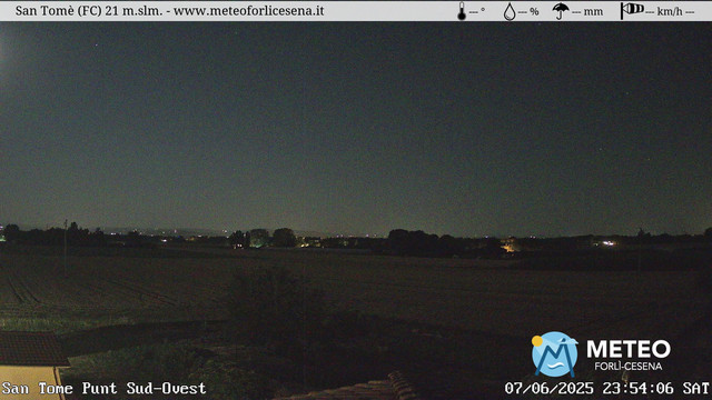 time-lapse frame, San Tomè webcam