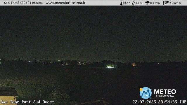 time-lapse frame, San Tomè webcam