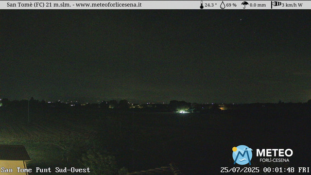 time-lapse frame, San Tomè webcam