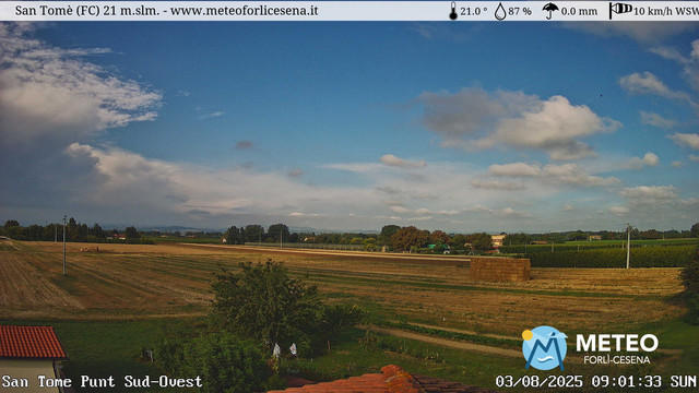 time-lapse frame, San Tomè webcam