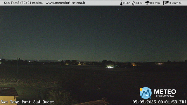 time-lapse frame, San Tomè webcam