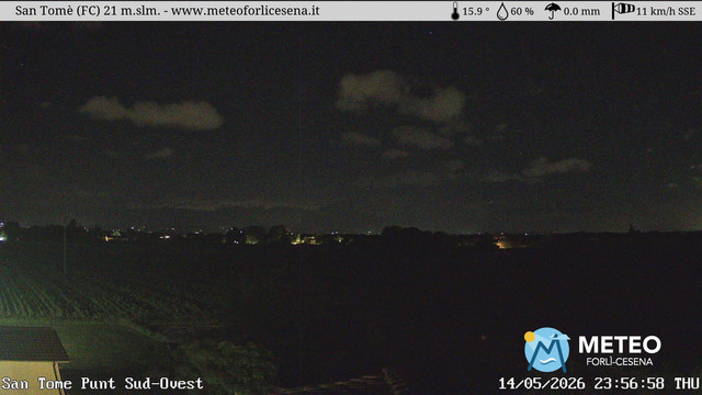 time-lapse frame, San Tomè webcam