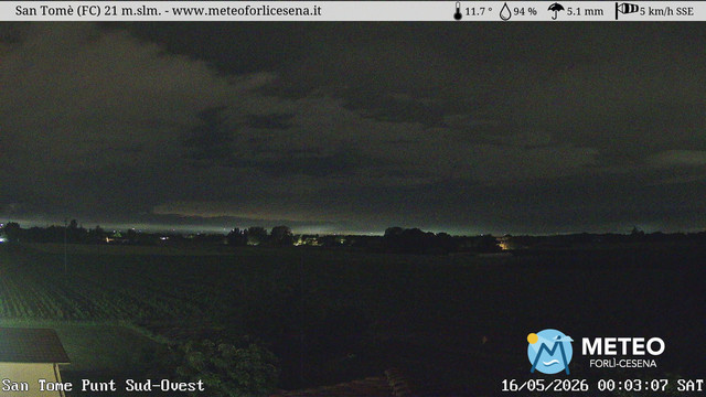 time-lapse frame, San Tomè webcam