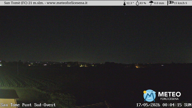 time-lapse frame, San Tomè webcam