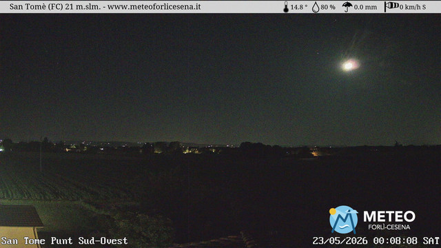 time-lapse frame, San Tomè webcam