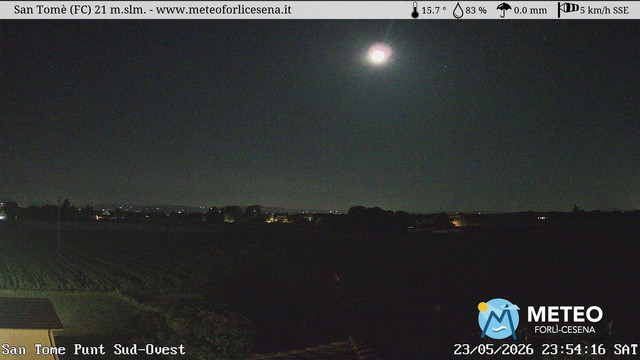 time-lapse frame, San Tomè webcam