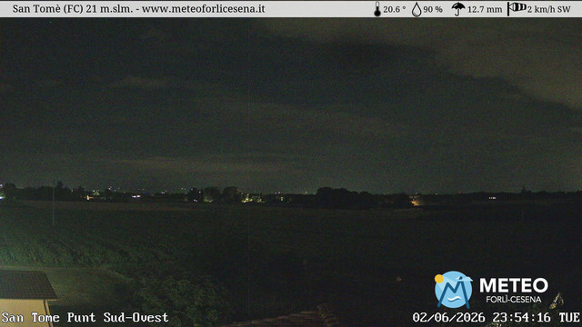 time-lapse frame, San Tomè webcam