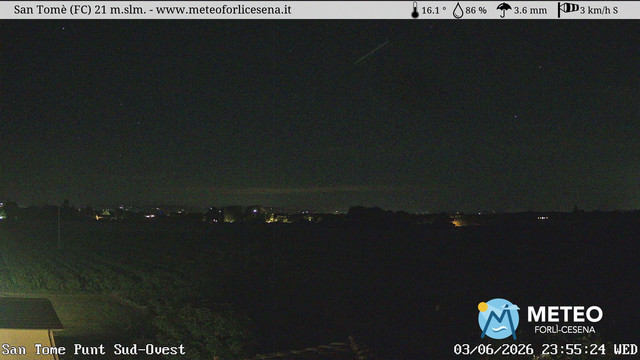 time-lapse frame, San Tomè webcam