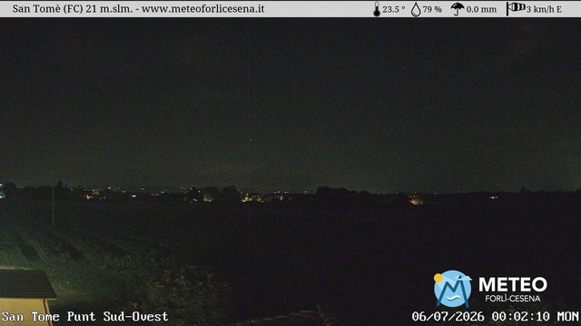 time-lapse frame, San Tomè webcam