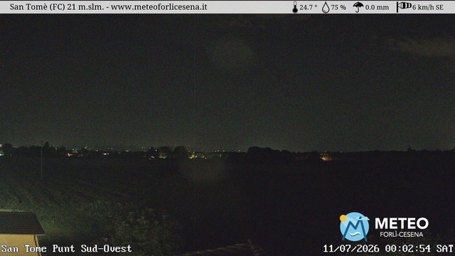 time-lapse frame, San Tomè webcam