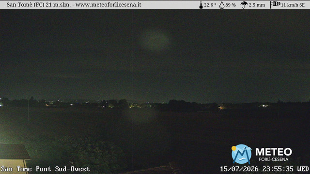 time-lapse frame, San Tomè webcam
