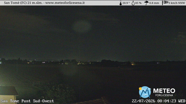 time-lapse frame, San Tomè webcam