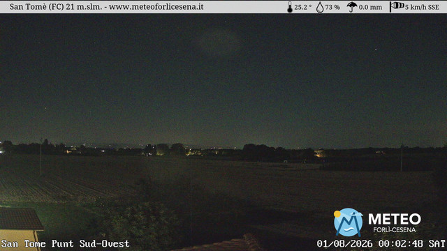 time-lapse frame, San Tomè webcam