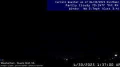 view from Stuarts Draft, VA on 2025-06-30