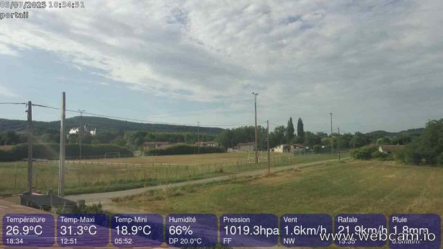 time-lapse frame, Léran  webcam