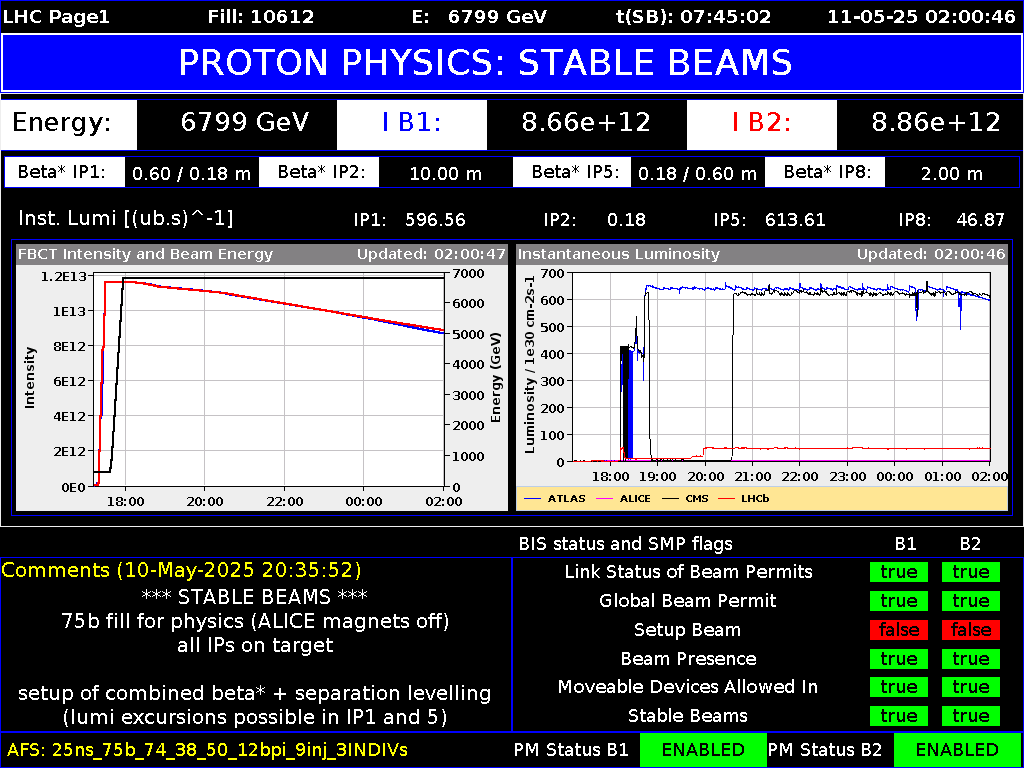 time-lapse frame, LHC Page 1 webcam