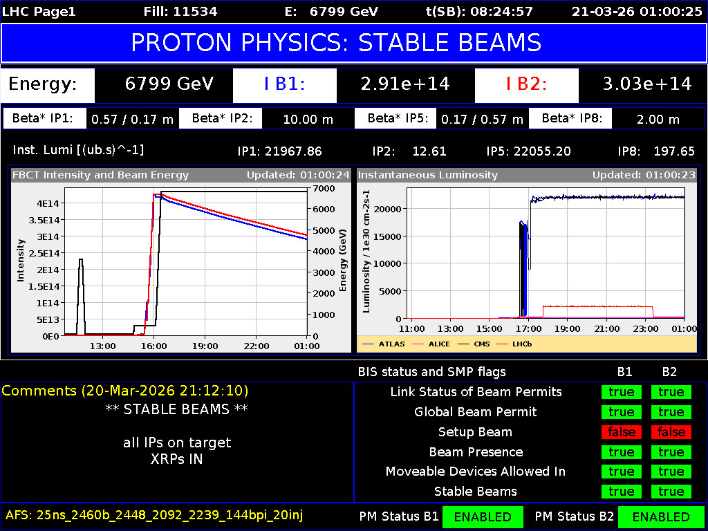 time-lapse frame, LHC Page 1 webcam